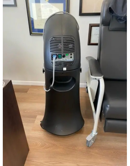 Medical-grade Alma Opus laser device in aesthetic clinic for facial skin regeneration