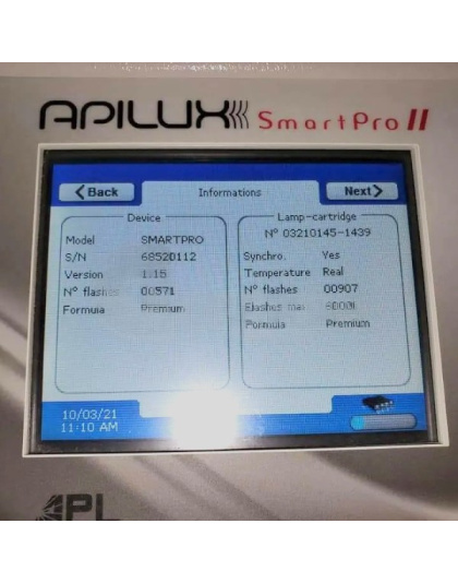 Apilux SmartPro IPL II Device Serial Number